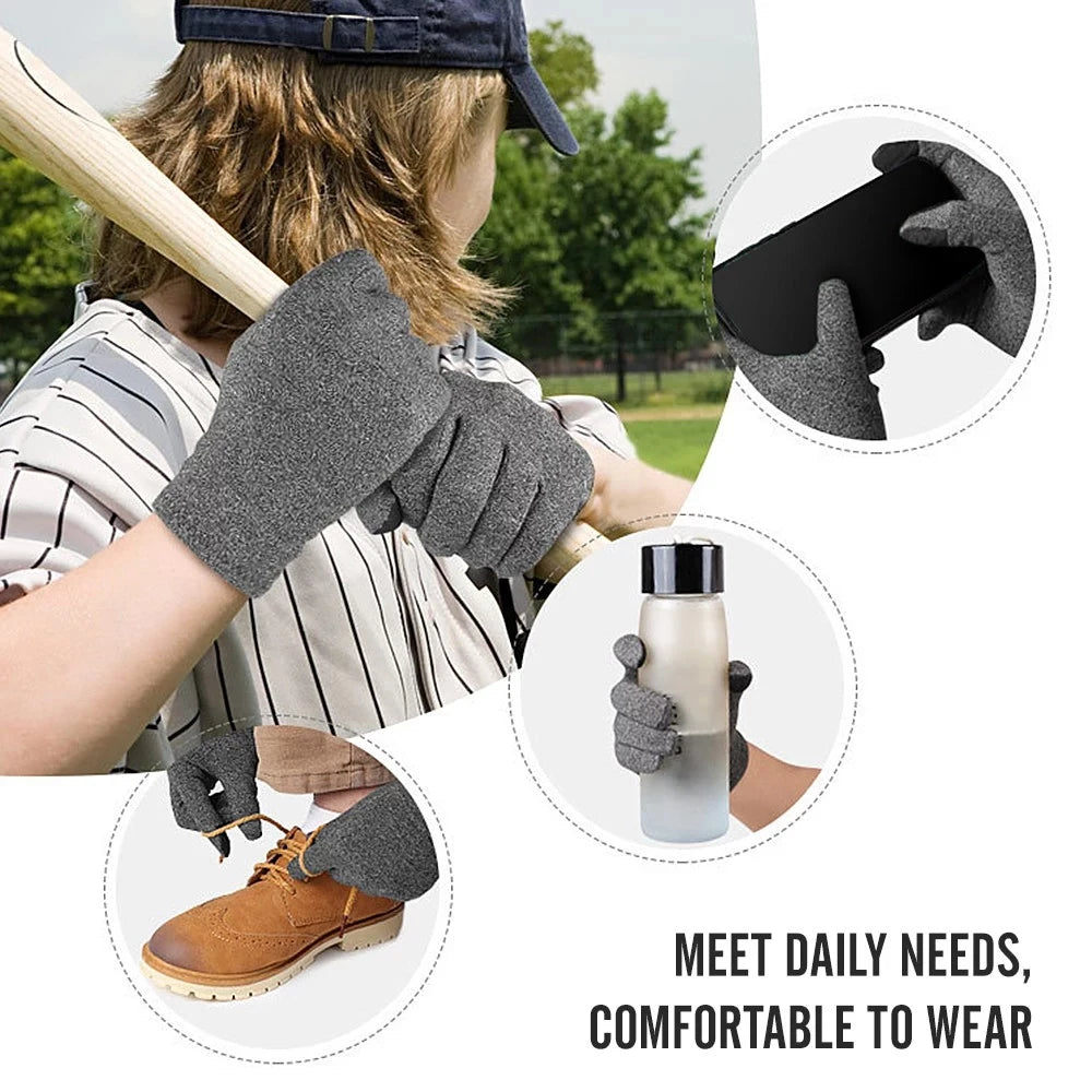 Compression Arthritis Gloves (1 Pair) – Full Finger Support for Hand Comfort