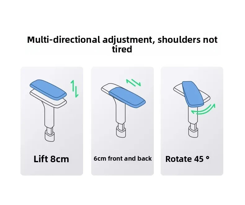 Ergonomic Gaming & Office Chair – Reclining with Lumbar Support & 4D Armrests