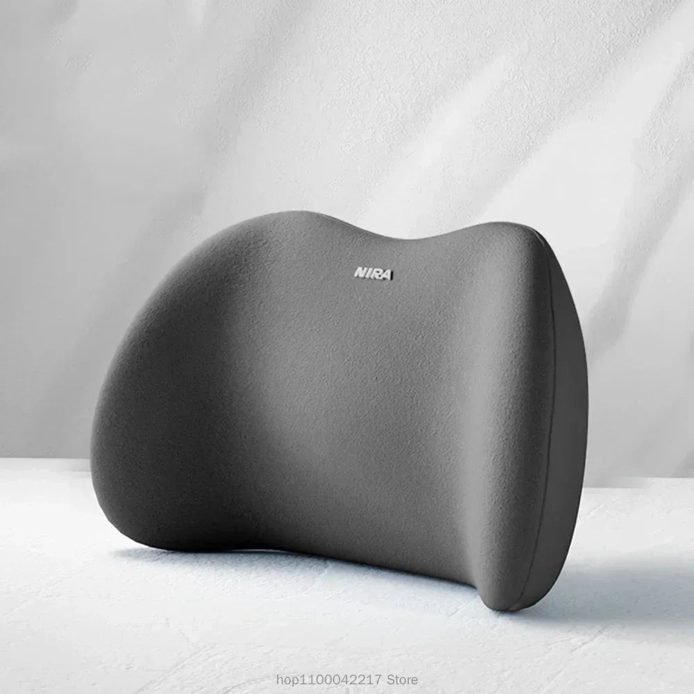Ergonomic Memory Foam Car Seat Cushion – Lumbar & Headrest Support Set