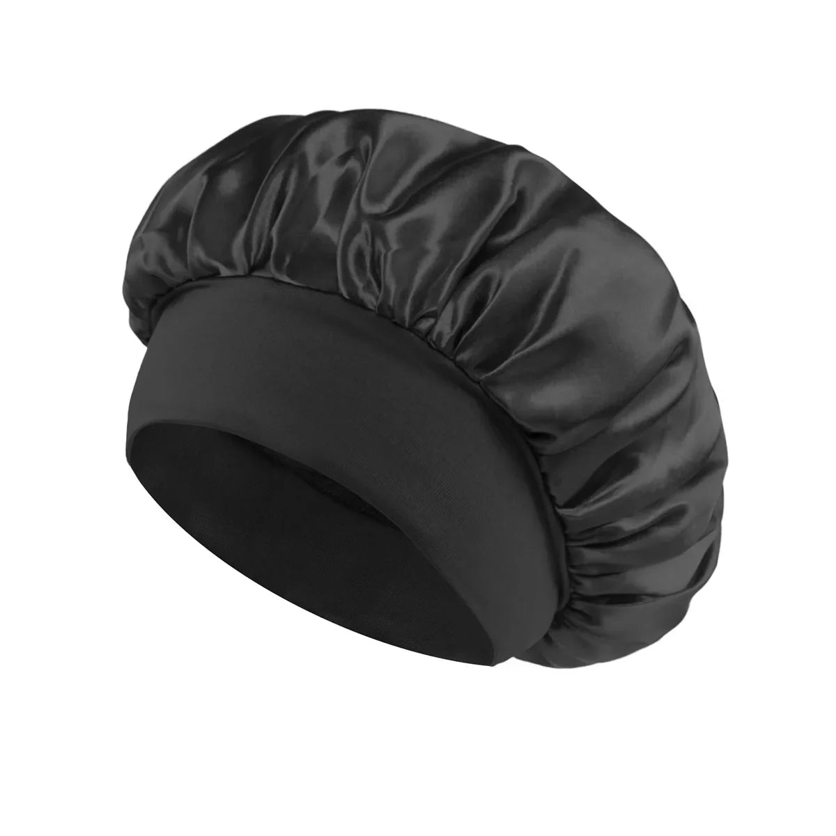 Women’s Satin Hair Bonnet – Soft Elastic Sleep Cap for Hair Care