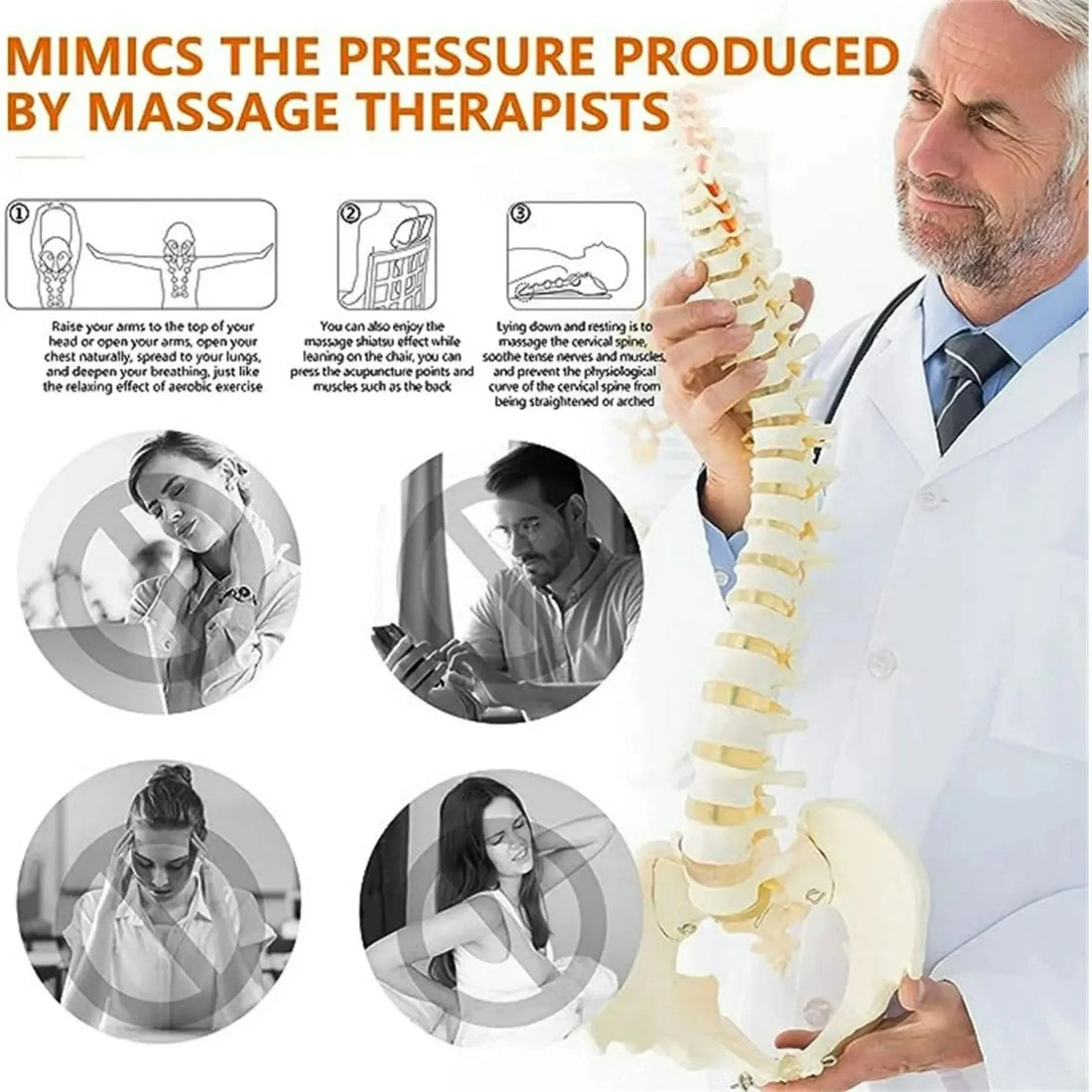Cervical Neck Stretcher – Traction & Trigger Point Support Device