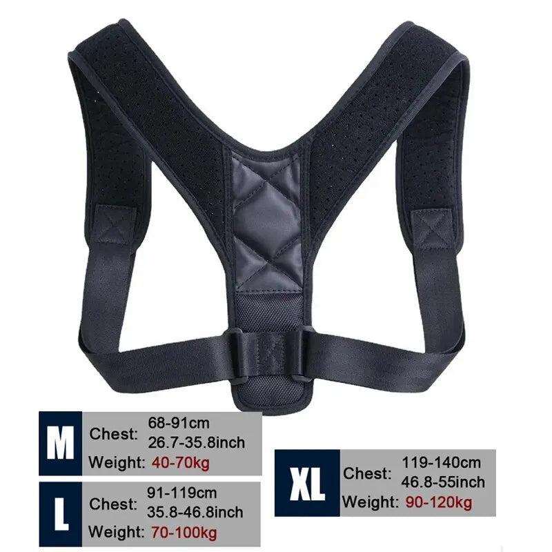 Adjustable Back Posture Corrector – Breathable Support Brace