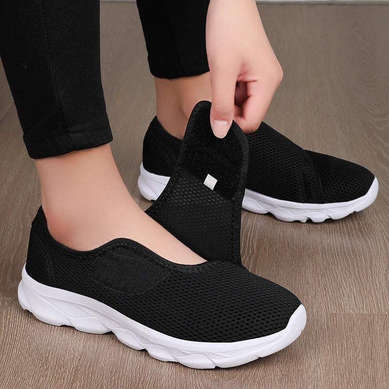 Orthopedic Wide Fit Walking Shoes – Adjustable Support for Everyday Comfort