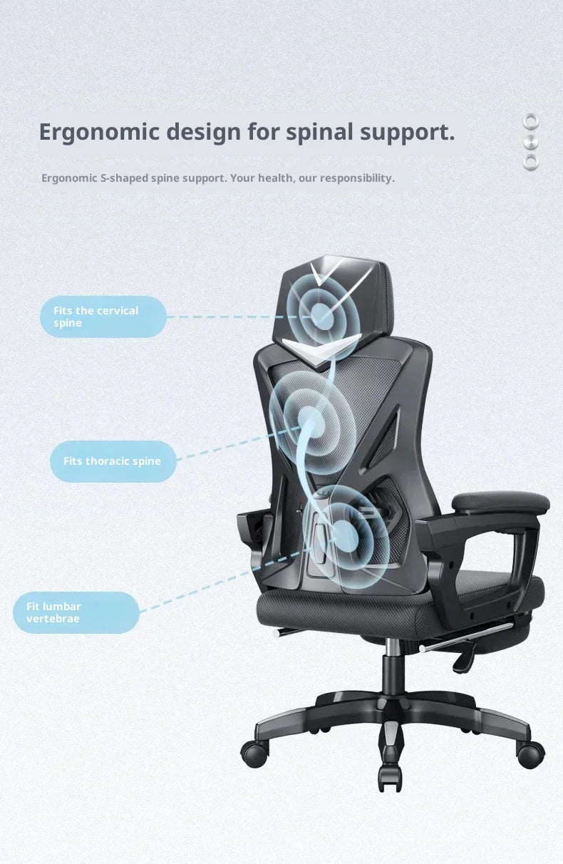 Adjustable Gaming & Office Chair – Reclining Ergonomic Comfort Seat