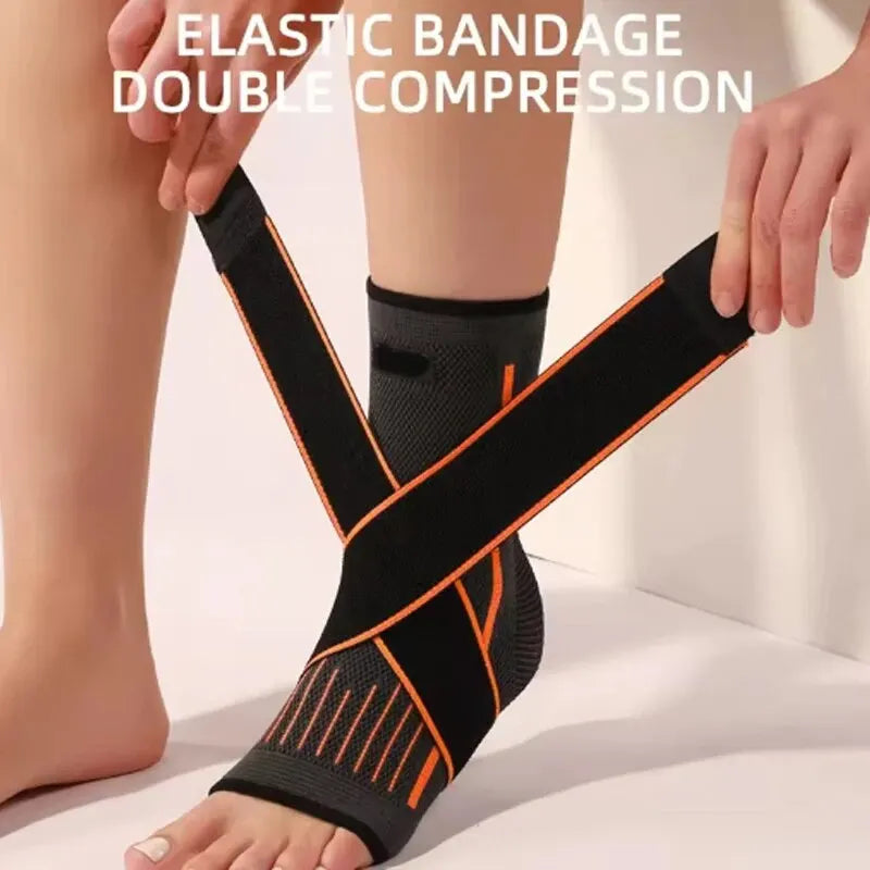 Ankle Compression Support Brace – Adjustable Sports Protection Sleeve