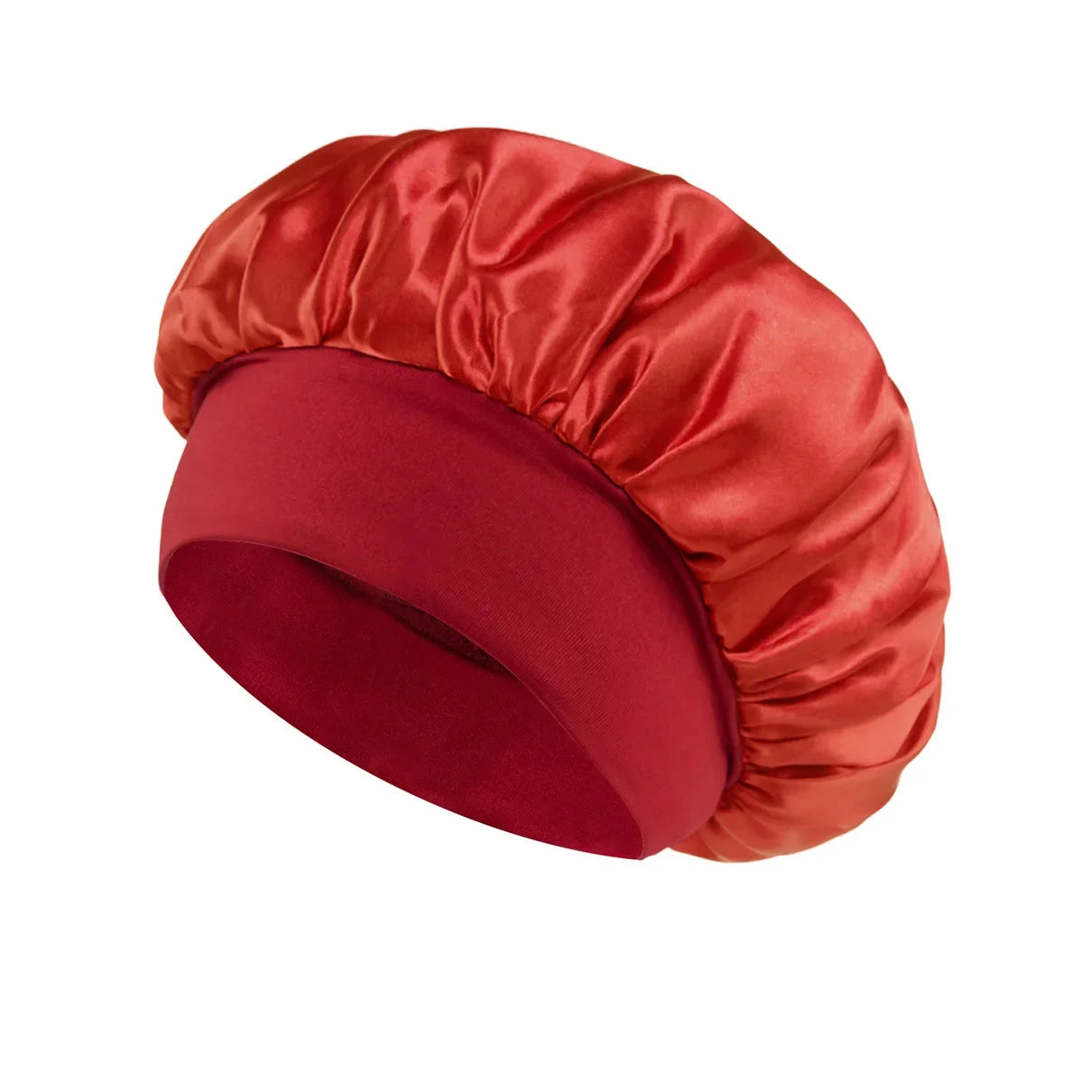 Women’s Satin Hair Bonnet – Soft Elastic Sleep Cap for Hair Care