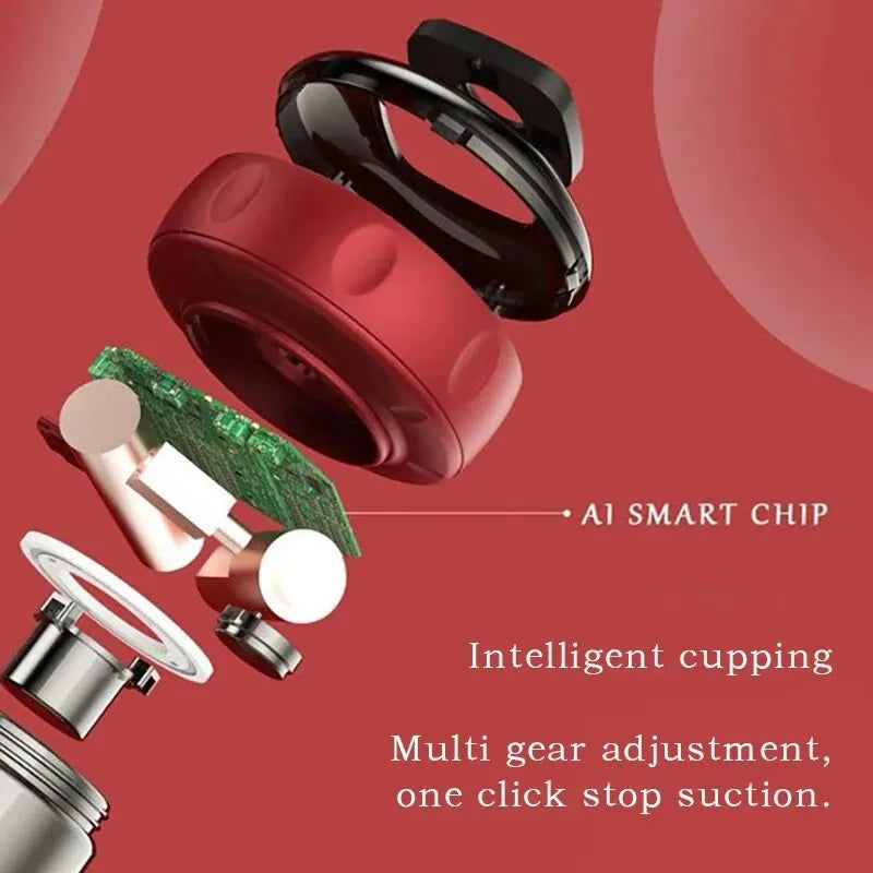Plug-In Electric Heated Cupping Massager – Back & Neck Therapy Device