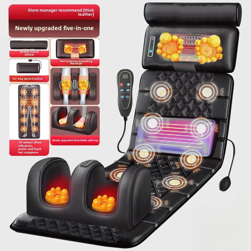 Full Body Massage Mat with Heat – Airbag Compression & Vibration Massage Cushion