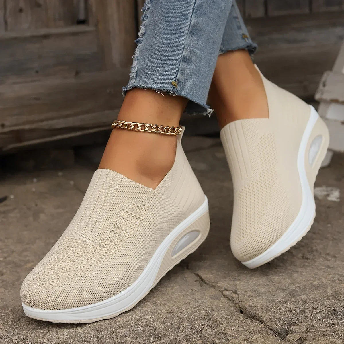 Women’s Breathable Air Cushion Running & Walking Sneakers