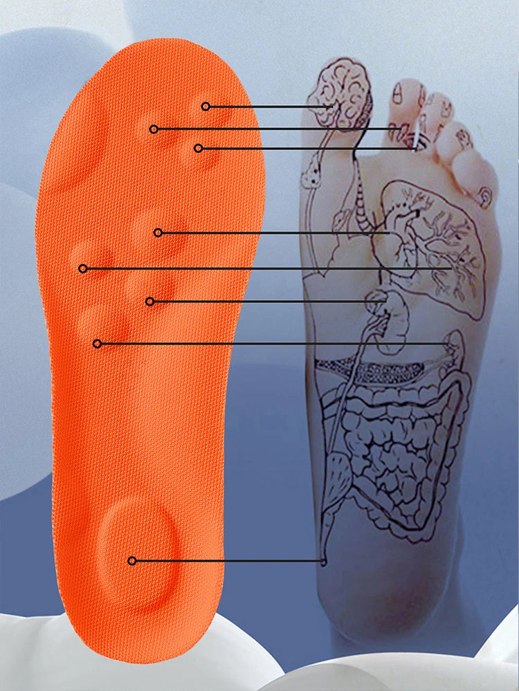 Breathable Latex Sport Insoles – Shock Absorption & Arch Support (1–4 Pairs)