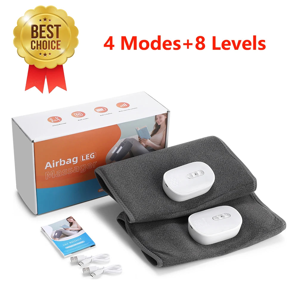 360° Air Compression Leg Massager – Wireless Calf Muscle Recovery