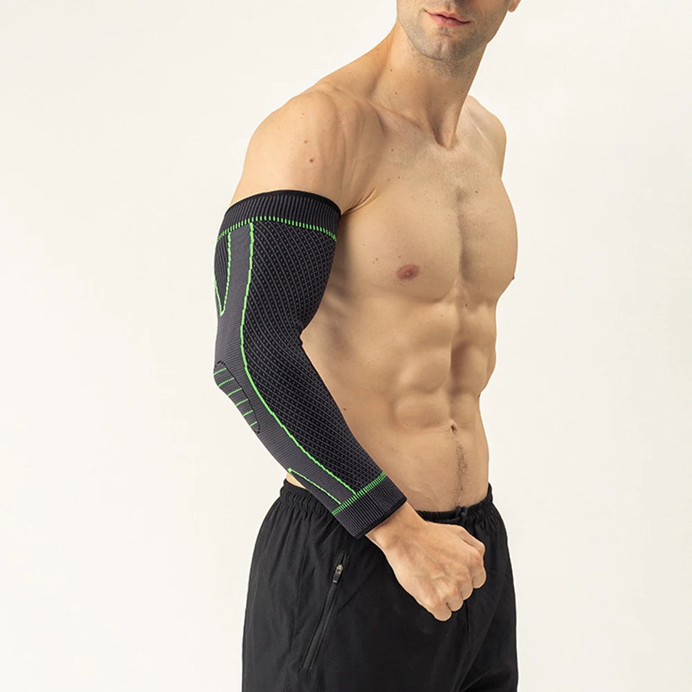 Breathable Elbow Compression Sleeve – Non-Slip Arm Support for Sports & Workouts