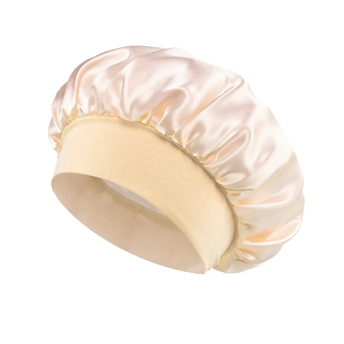 Women’s Satin Hair Bonnet – Soft Elastic Sleep Cap for Hair Care