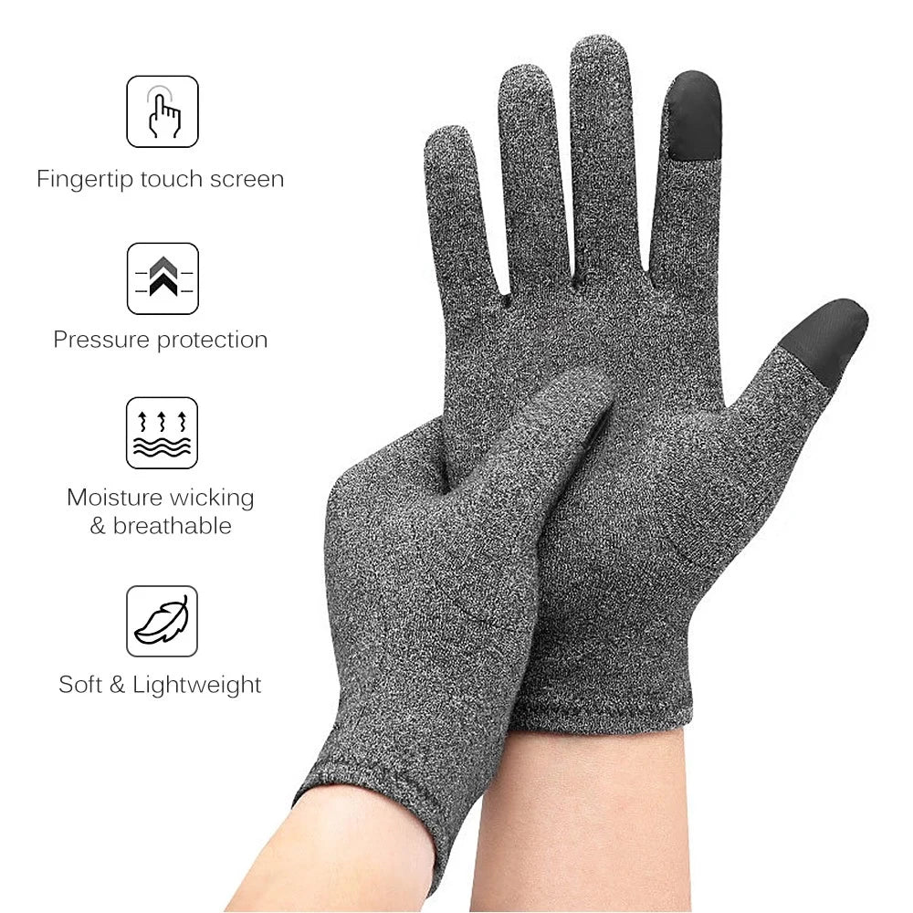Compression Arthritis Gloves (1 Pair) – Full Finger Support for Hand Comfort
