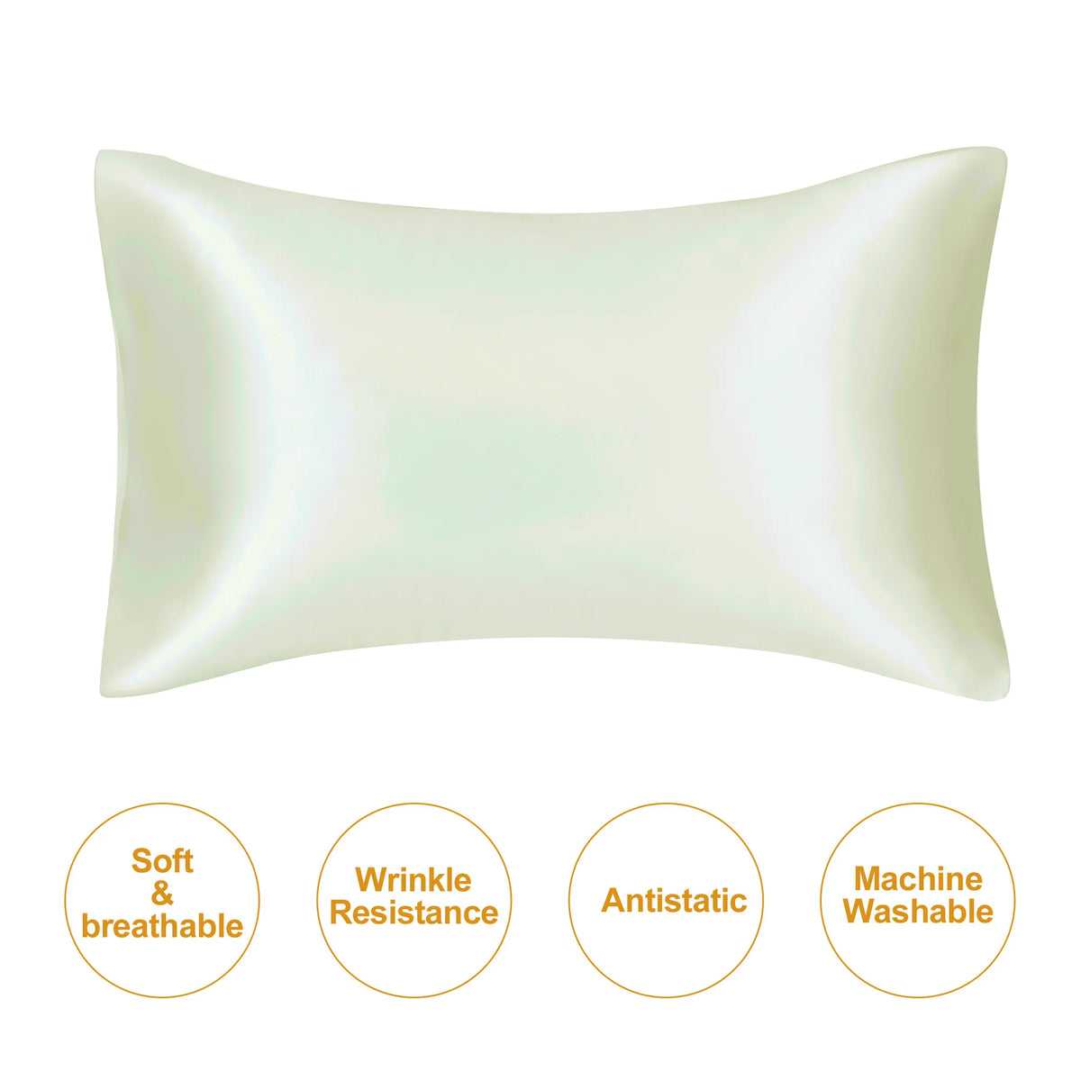 Natural Mulberry Silk Pillowcase – Silky Smooth Standard & Queen Size