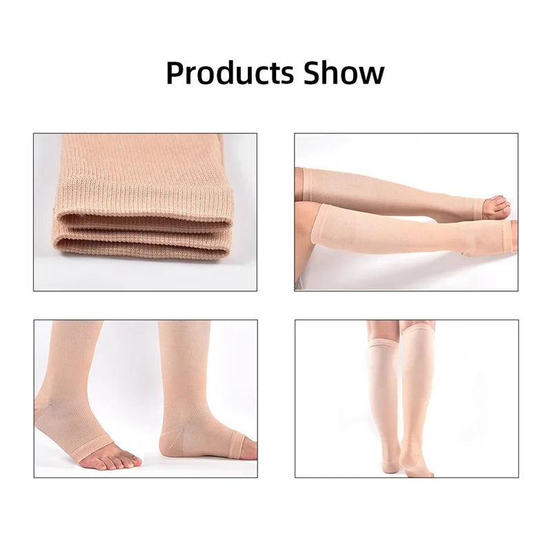 Running Compression Calf Sleeves – 20–30mmHg Leg Support for Men & Women