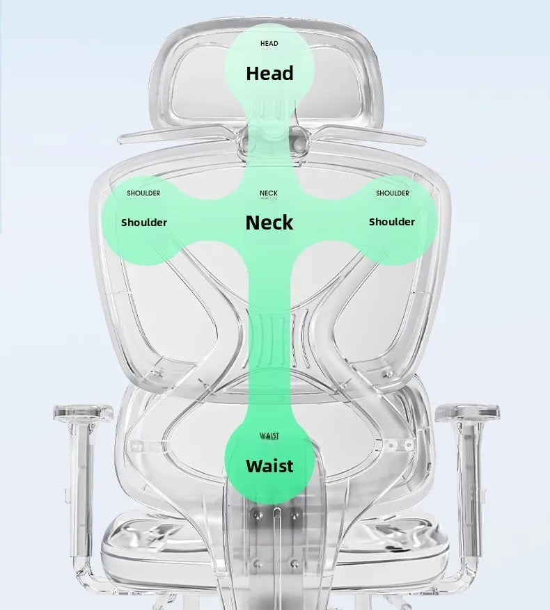 Ergonomic Gaming & Office Chair – Reclining with Lumbar Support & 4D Armrests