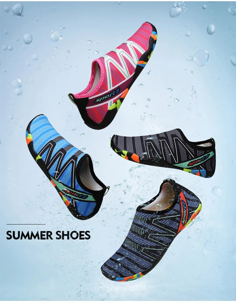 Unisex Aqua Water Shoes – Quick-Dry Barefoot Beach & Swim Sneakers