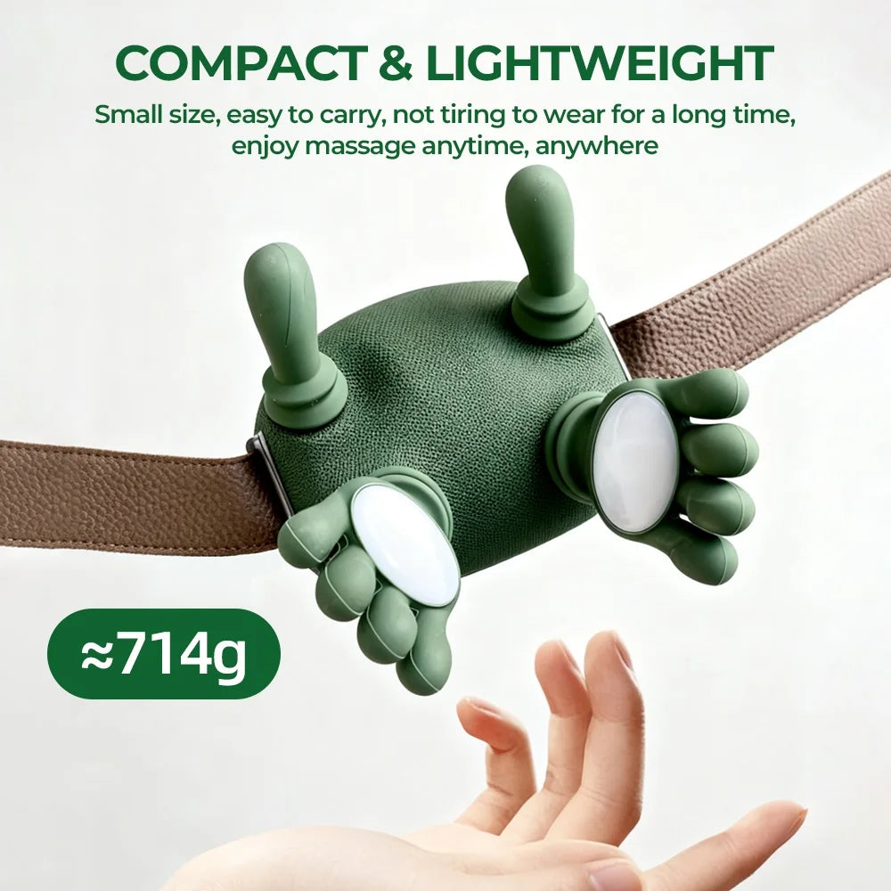 Wireless Neck & Shoulder Massager – Kneading Trapezius Support with Brushless Motor