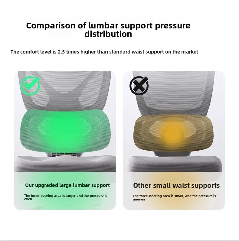 Ergonomic Gaming & Office Chair – Reclining with Lumbar Support & 4D Armrests