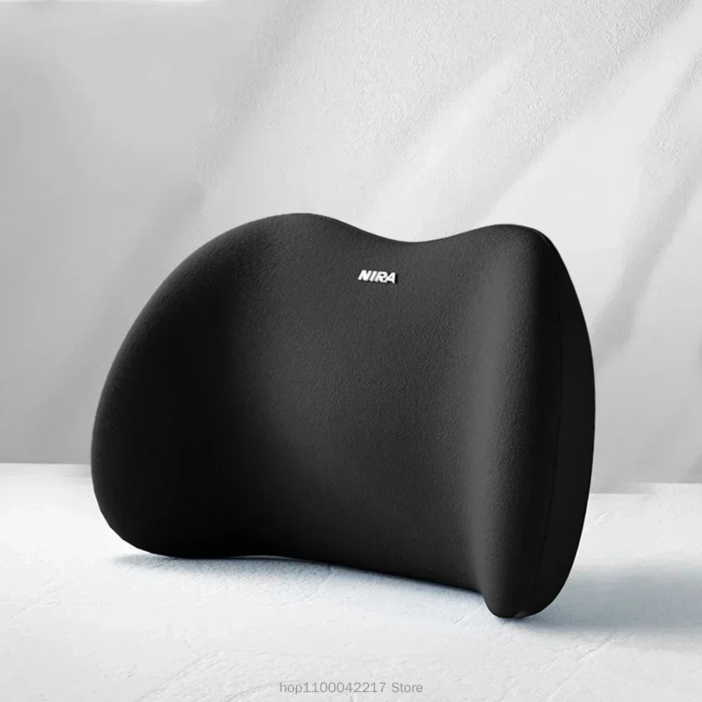 Ergonomic Memory Foam Car Seat Cushion – Lumbar & Headrest Support Set