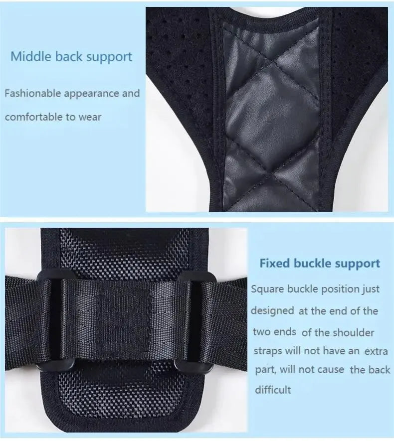 Adjustable Back Posture Corrector – Breathable Support Brace