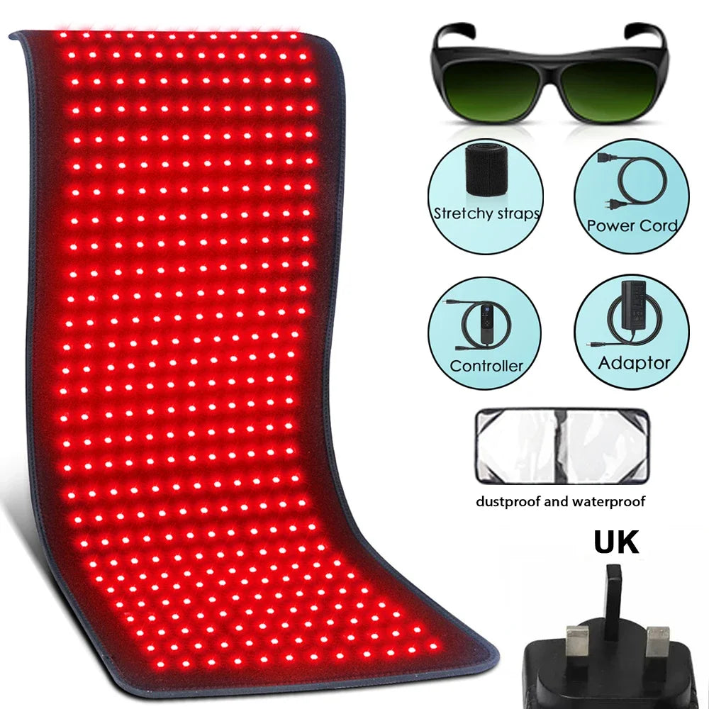 Red Light Therapy Heating Pad – Infrared 850nm Relief for Back, Waist & Shoulders