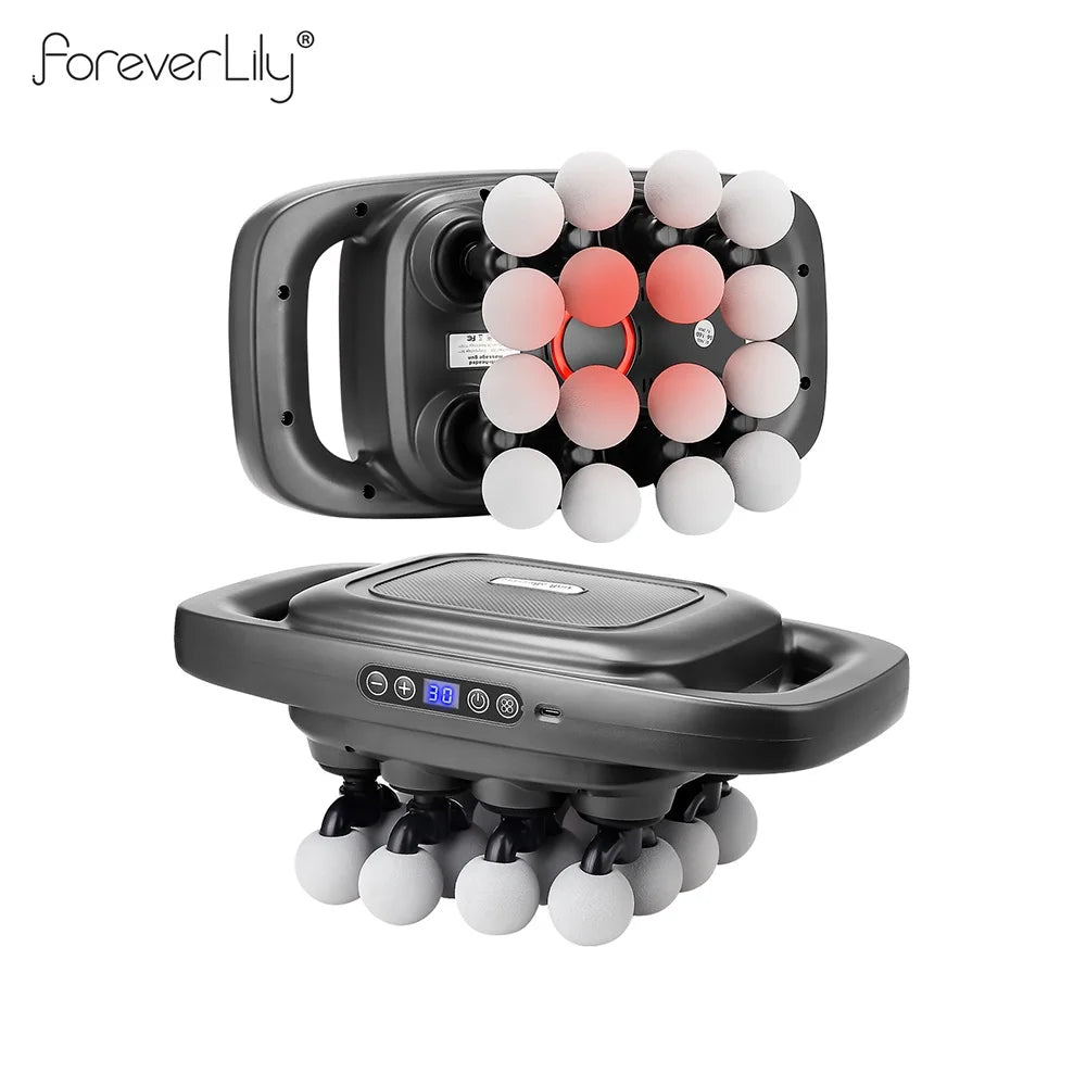 16-Head Percussion Massage Gun – High-Frequency Muscle Relief Device
