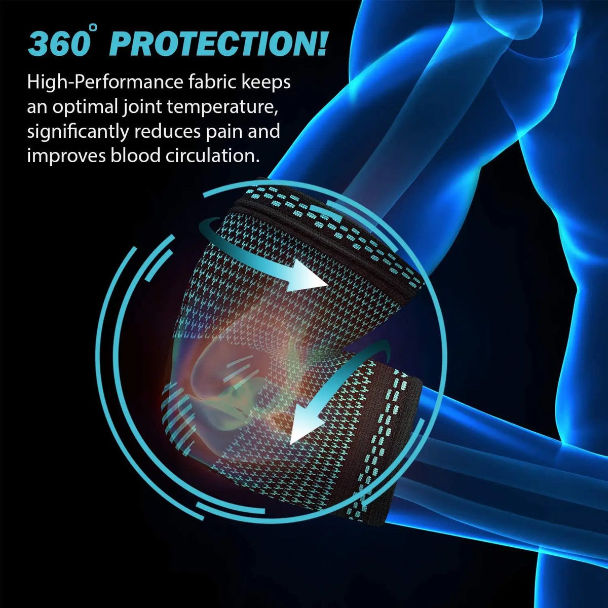 Compression Elbow Sleeve – Breathable Elastic Support for Sports