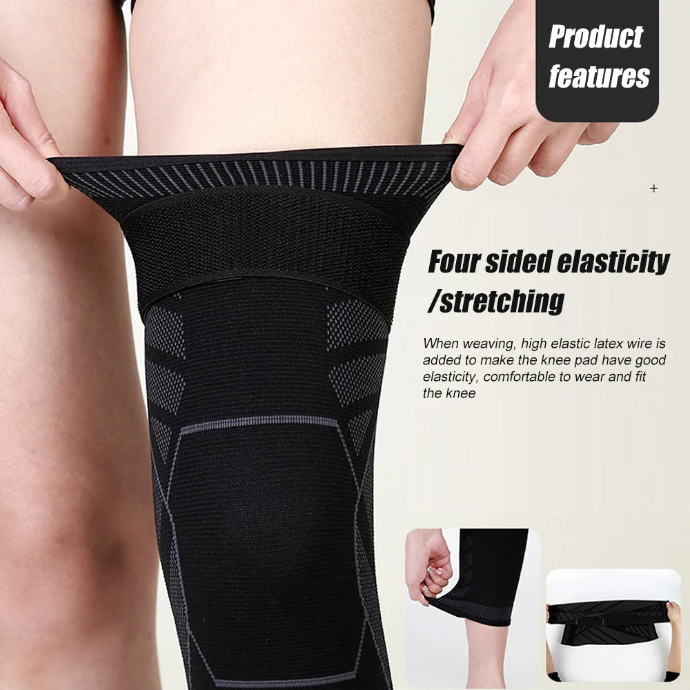 Full Leg Compression Sleeve – Long Knee Support for Sports & Pain Relief