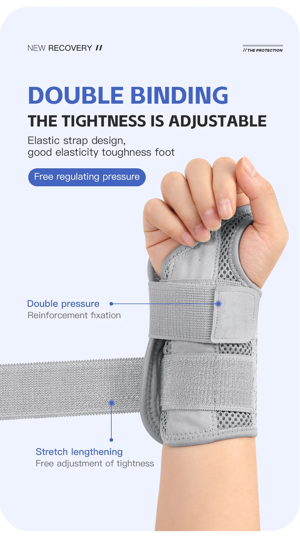 Wrist Stabilising Brace – Adjustable Support with Built-In Splint