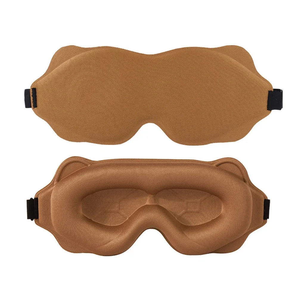 3D Contoured Eye Sleep Mask – Soft Padded Light Blocking Blindfold