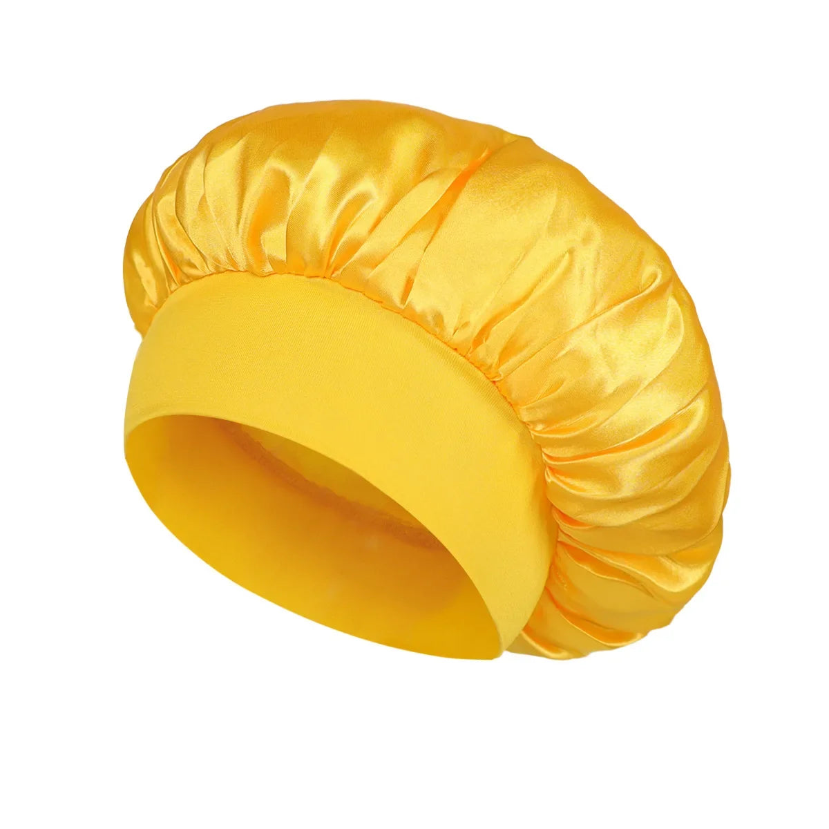 Women’s Satin Hair Bonnet – Soft Elastic Sleep Cap for Hair Care