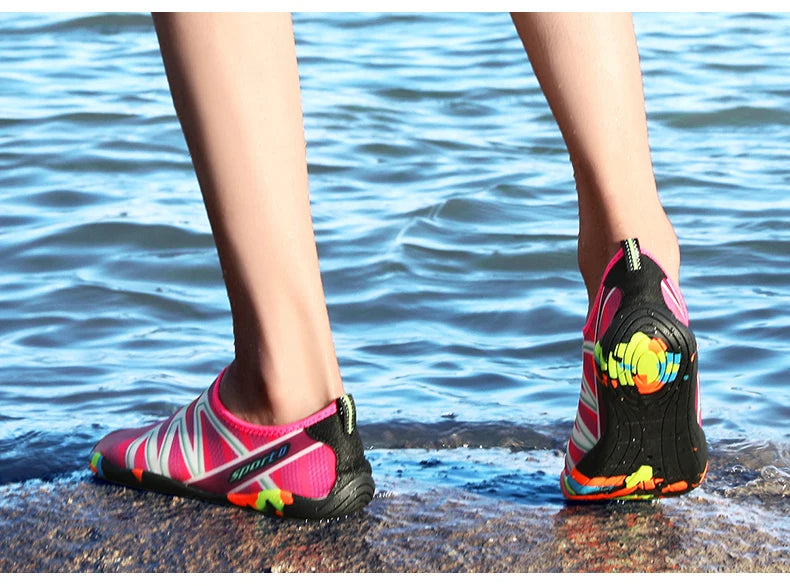 Unisex Aqua Water Shoes – Quick-Dry Barefoot Beach & Swim Sneakers