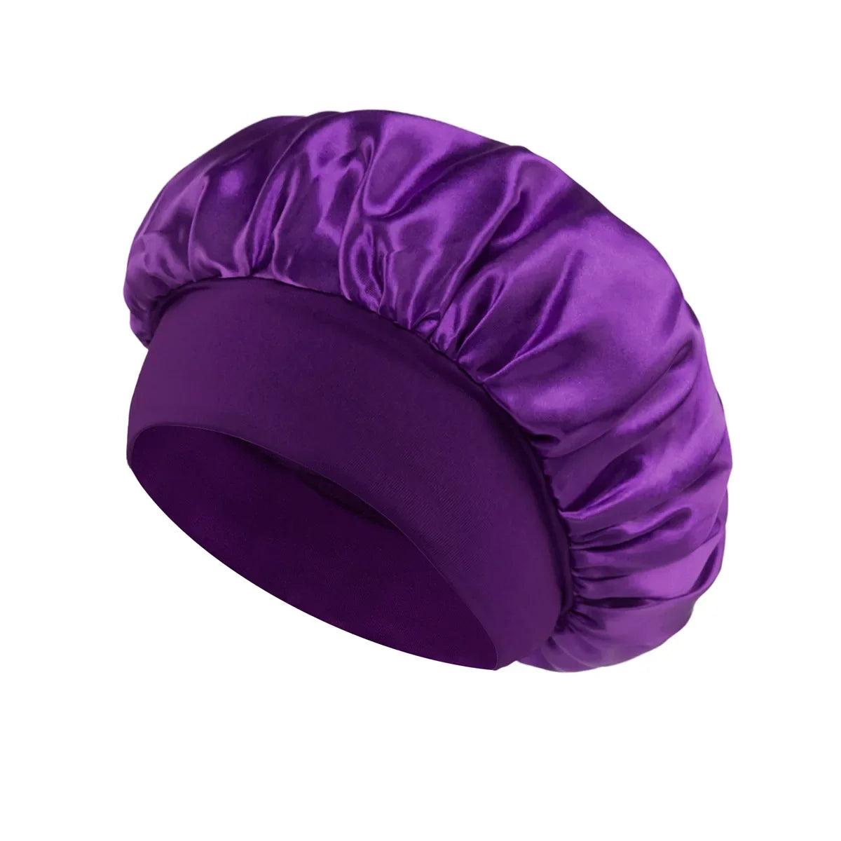 Women’s Satin Hair Bonnet – Soft Elastic Sleep Cap for Hair Care
