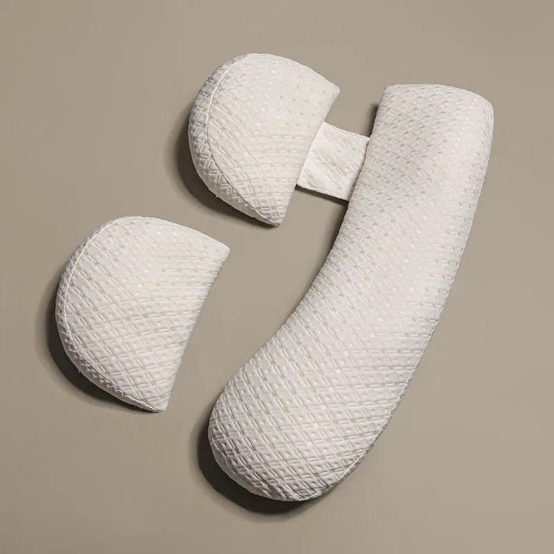 Adjustable Pregnancy Body Pillow Set – Maternity Support Cushion for Side Sleepers