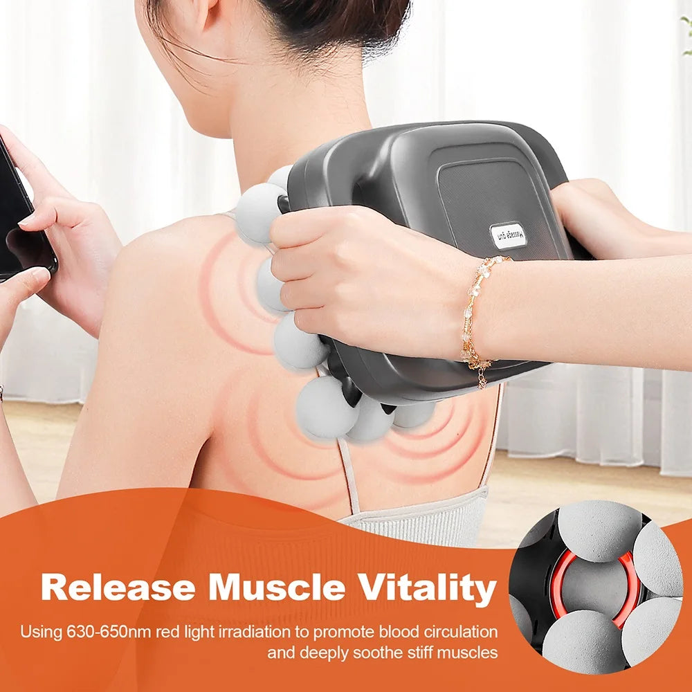 16-Head Percussion Massage Gun – High-Frequency Muscle Relief Device