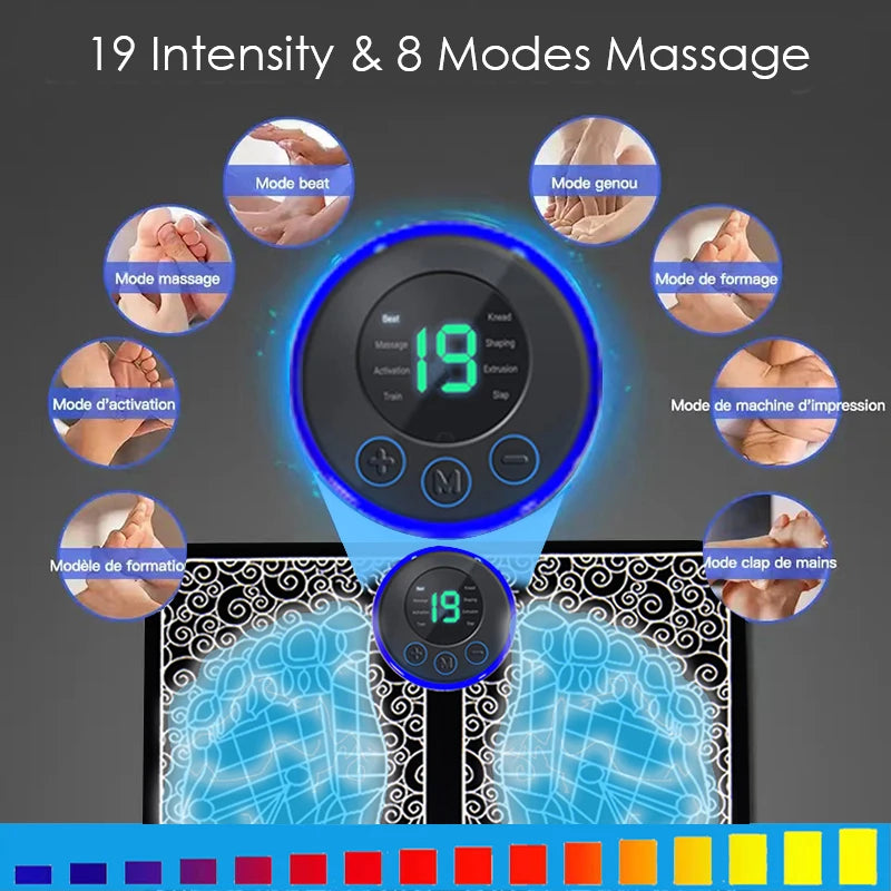 Electric EMS Foot Massager Mat – Muscle Training & Relaxation Tool