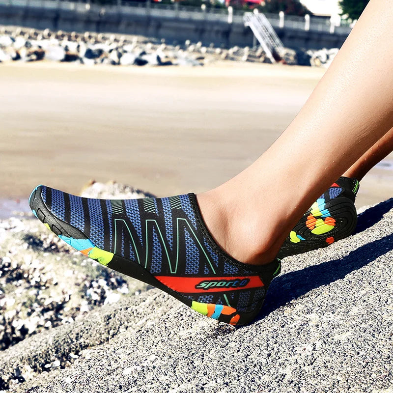 Unisex Aqua Water Shoes – Quick-Dry Barefoot Beach & Swim Sneakers