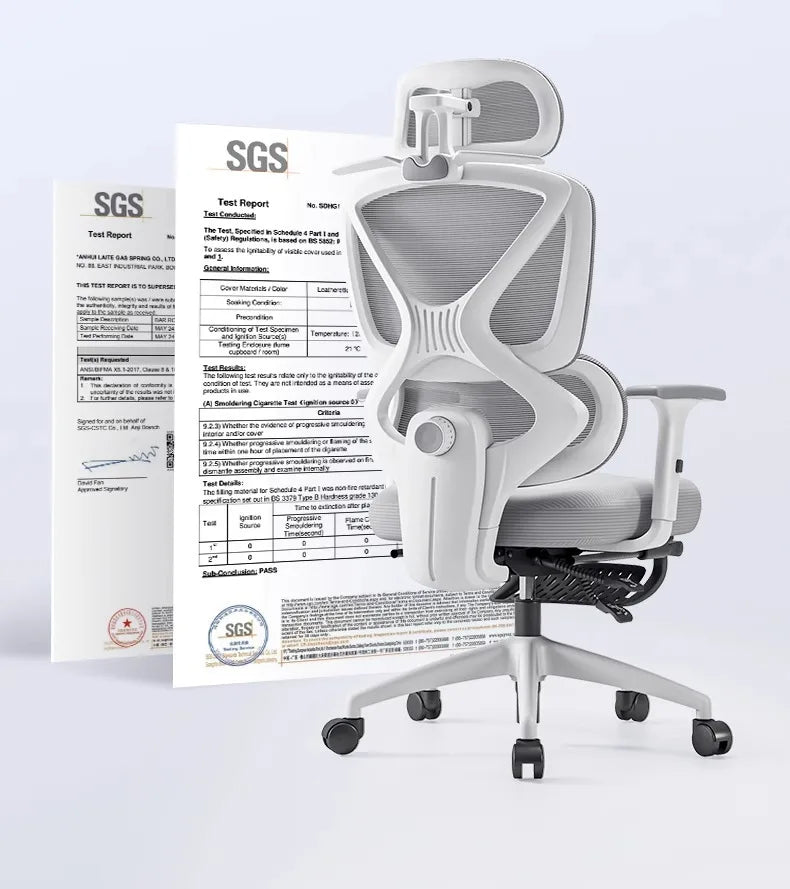 Ergonomic Gaming & Office Chair – Reclining with Lumbar Support & 4D Armrests