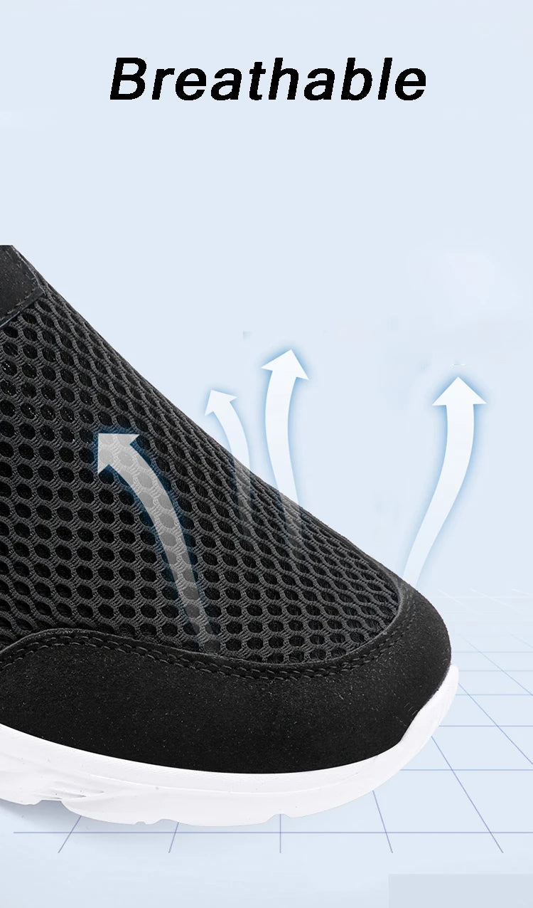 Lightweight Breathable Men’s Casual Shoes – Slip-On Outdoor Walking Sneakers (Size 39–47)