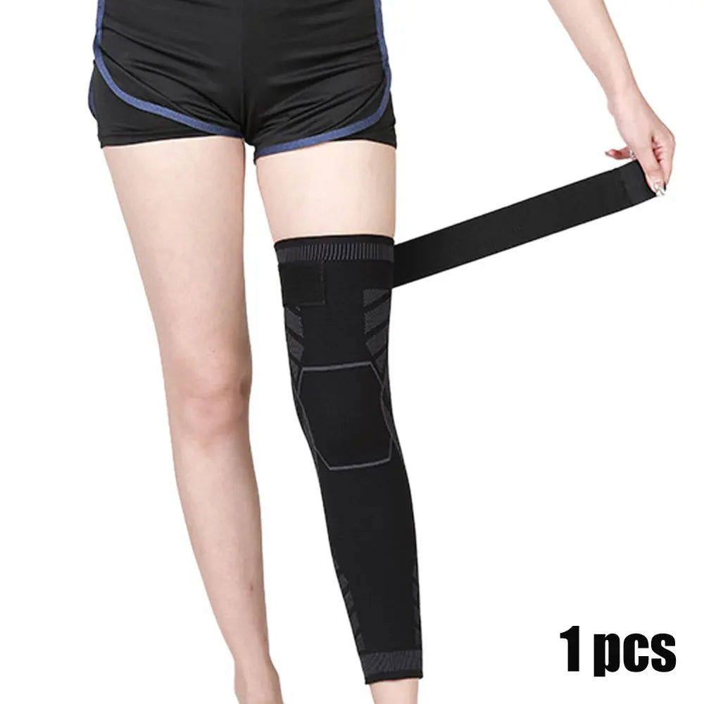 Full Leg Compression Sleeve – Long Knee Support for Sports & Pain Relief