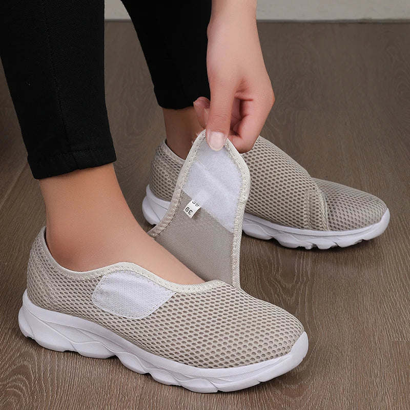 Orthopedic Wide Fit Walking Shoes – Adjustable Support for Everyday Comfort