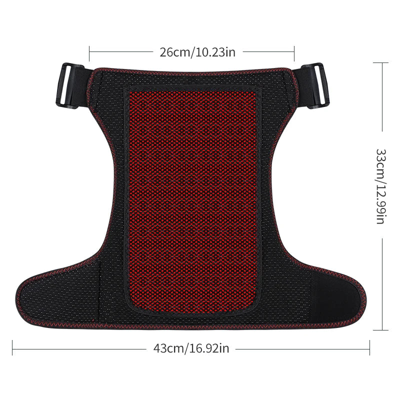 Heated Hip Support Wrap with Massage – USB-Powered Brace for Lower Back & Hip Comfort