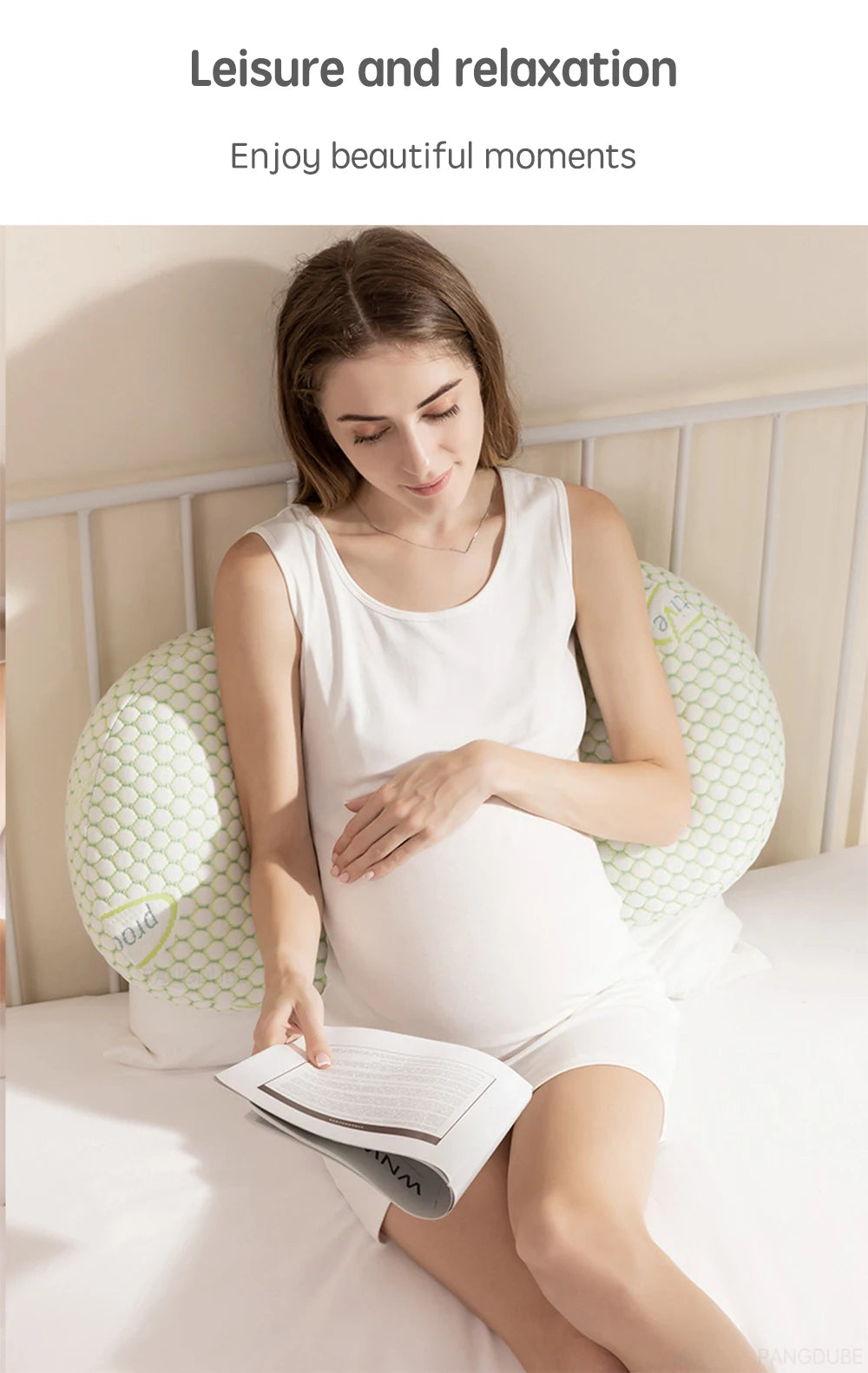 Adjustable Pregnancy Body Pillow Set – Maternity Support Cushion for Side Sleepers