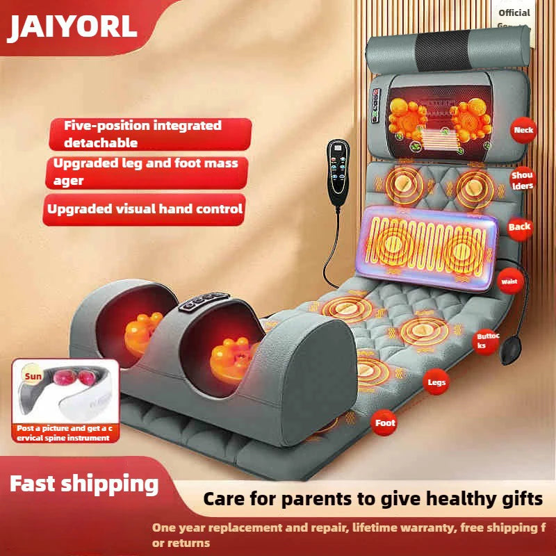 Full Body Massage Mat with Heat – Airbag Compression & Vibration Massage Cushion