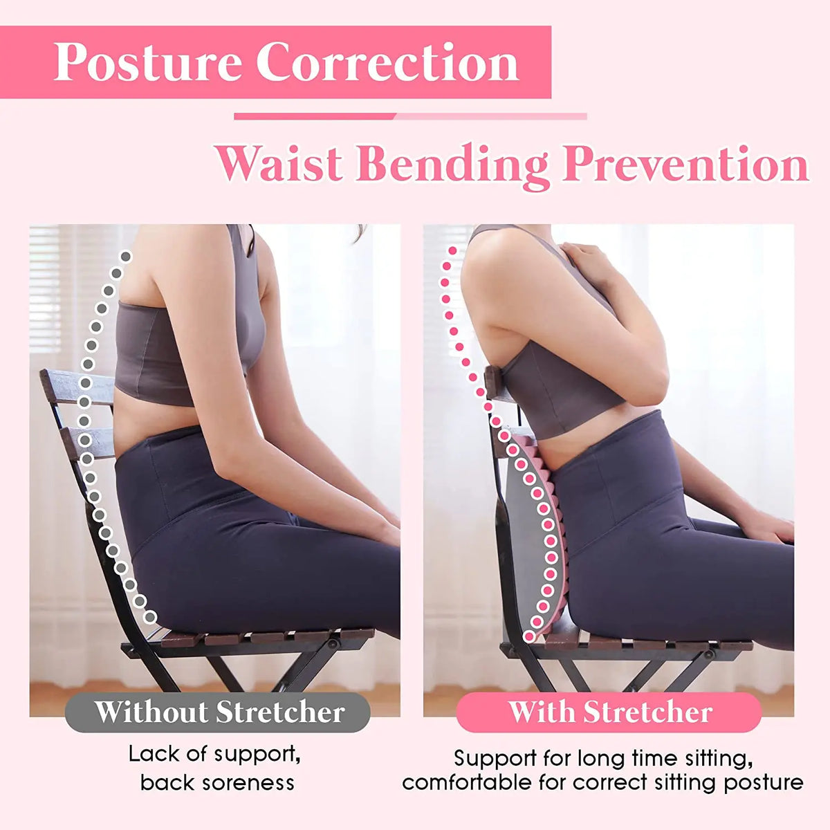 Lumbar Back Stretcher Pillow – Lower Back Support & Posture Alignment