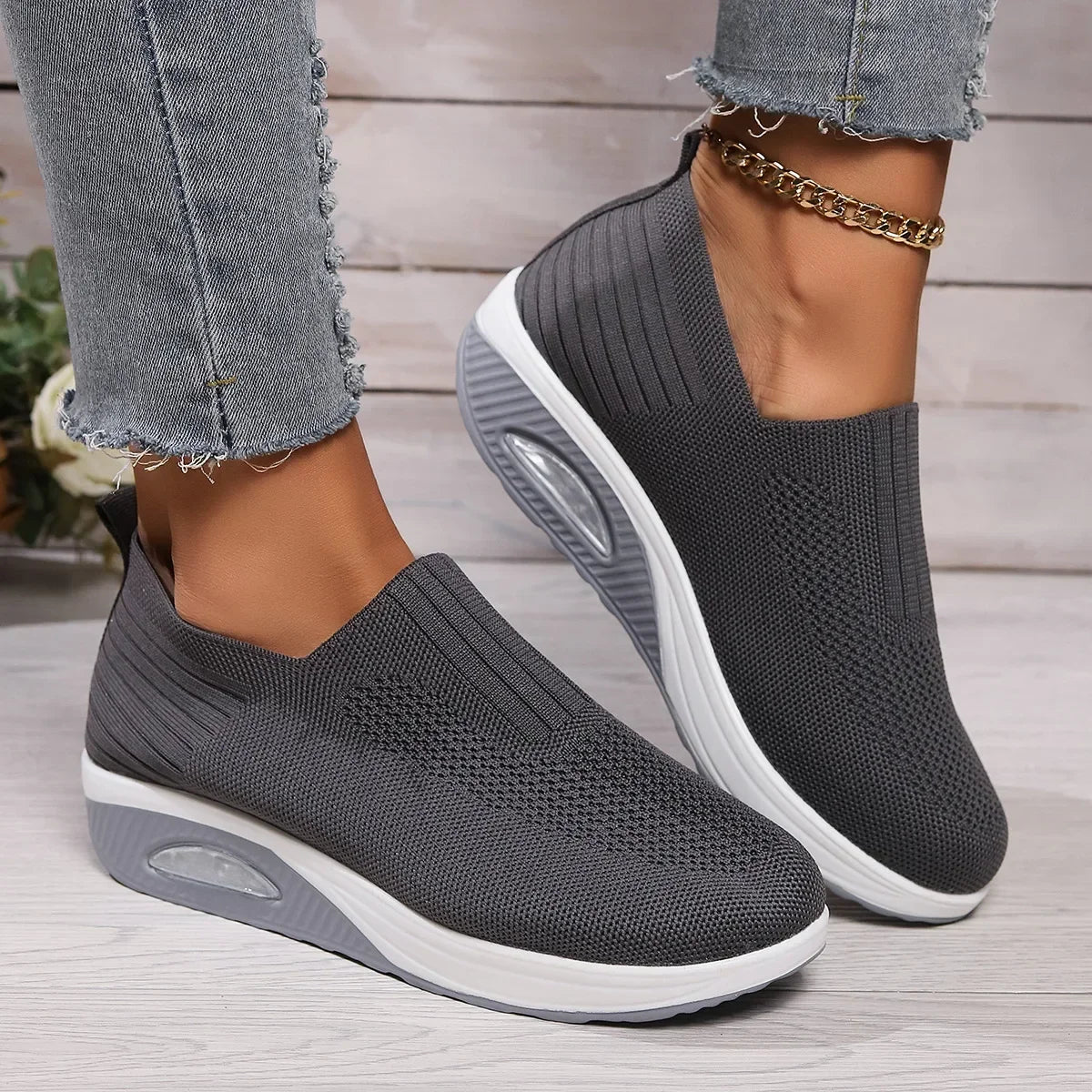 Women’s Breathable Air Cushion Running & Walking Sneakers