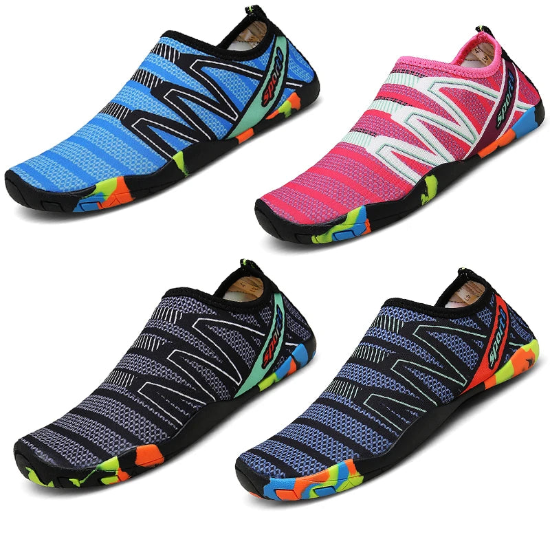 Unisex Aqua Water Shoes – Quick-Dry Barefoot Beach & Swim Sneakers