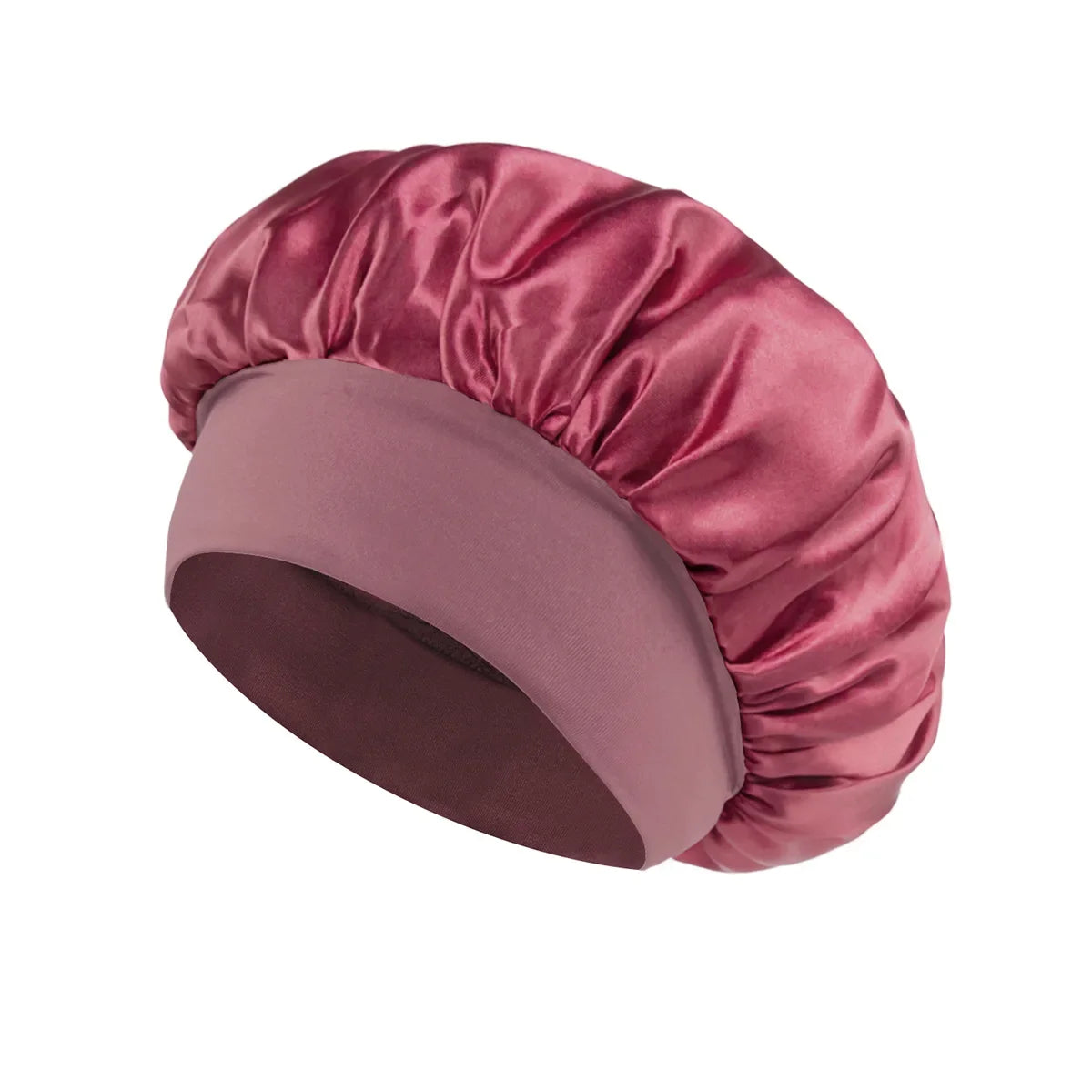 Women’s Satin Hair Bonnet – Soft Elastic Sleep Cap for Hair Care